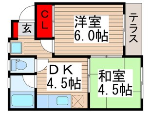 コ－ポジュネスの物件間取画像